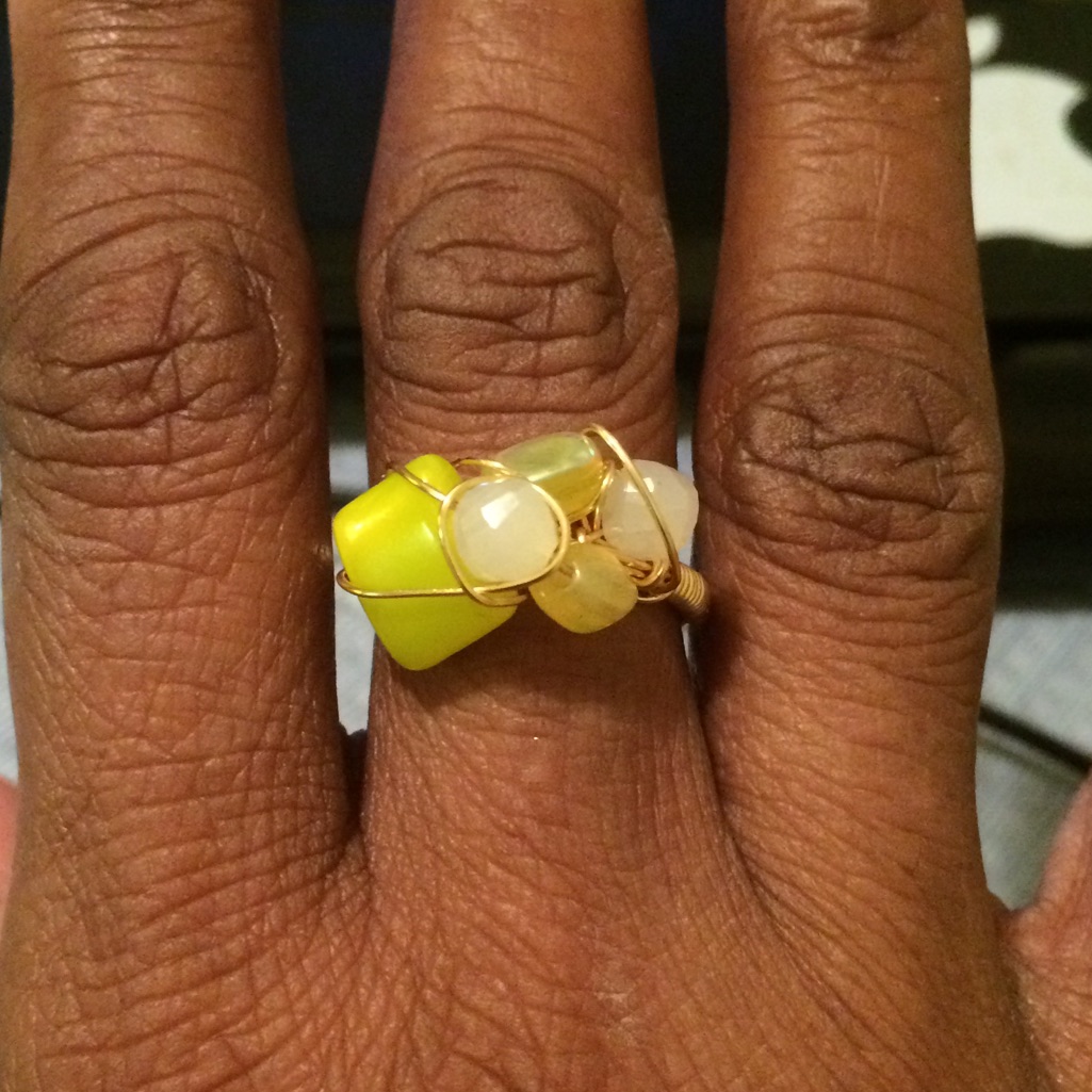 Handmade Beaded Ring